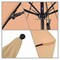 California Umbrella 9' Black Aluminum Market Patio Umbrella, Olefin Antique Beige 194061335604 - alternate 2